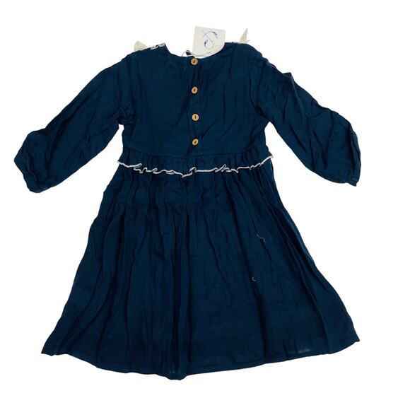 NWT Poppet & Fox Size 6 Embroidered Keyhole Neck Dress - Picture 2 of 5